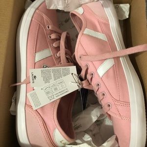 Sneakers pink for women’s,size 7.5 , Lacoste